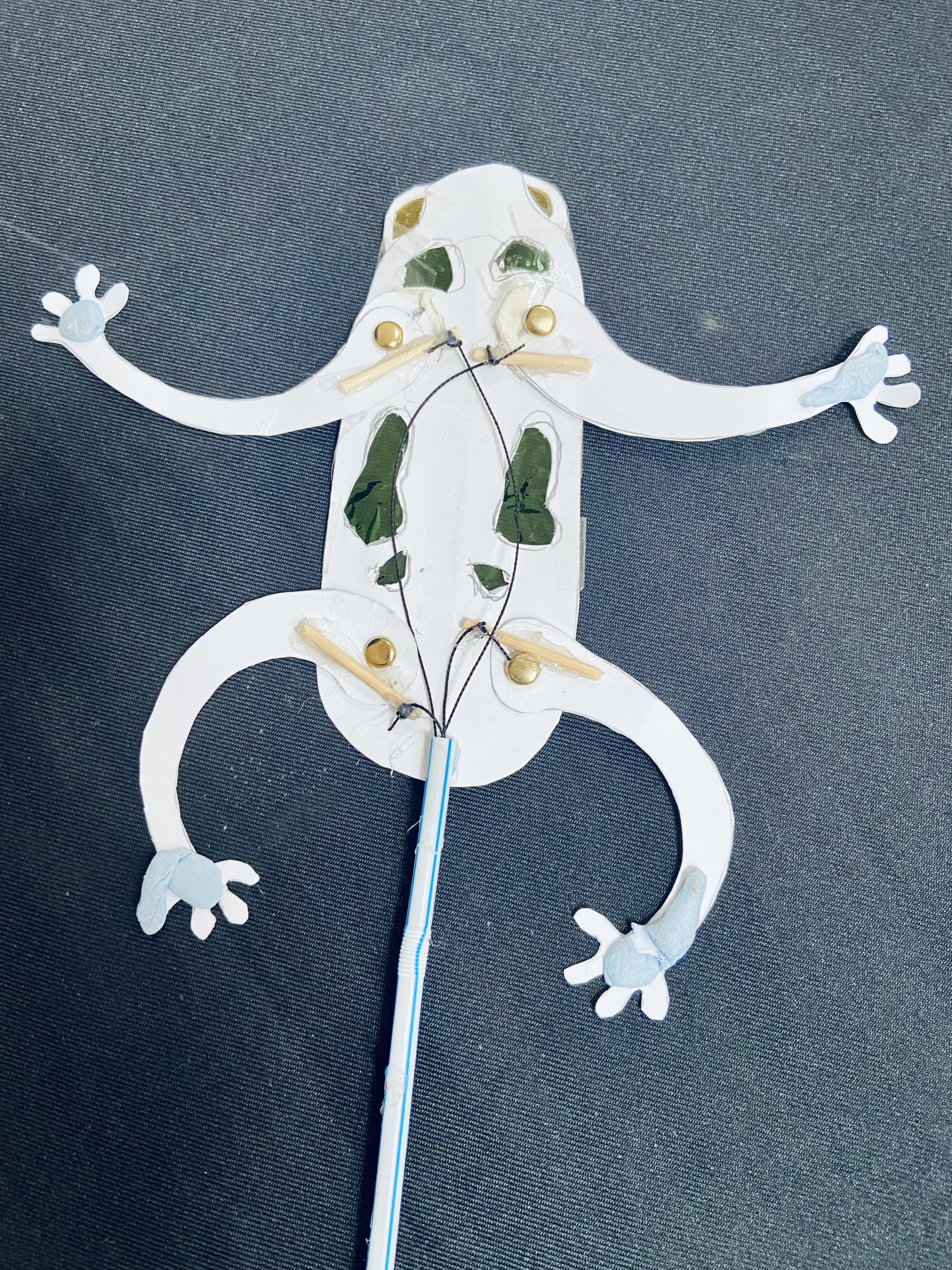 Children creating shadow puppets in workshop